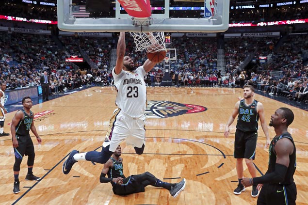 AD scores 37 as Pelicans missing Jrue Holiday get by Mavericks