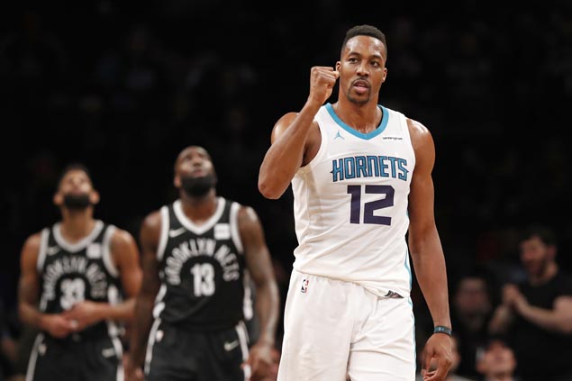 Dwight Howard posts first 30-30 game in over seven years as Hornets edge Nets