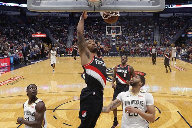 New dad Lillard catches fire in fourth to lift Blazers in wild finish over Pelicans