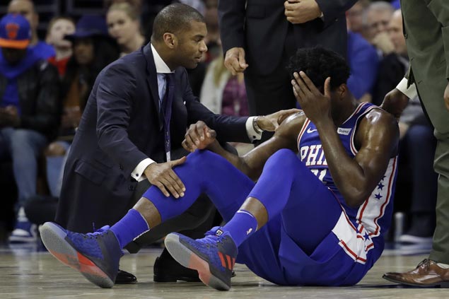 the sixers said the joel embiid had facial contusion, but did