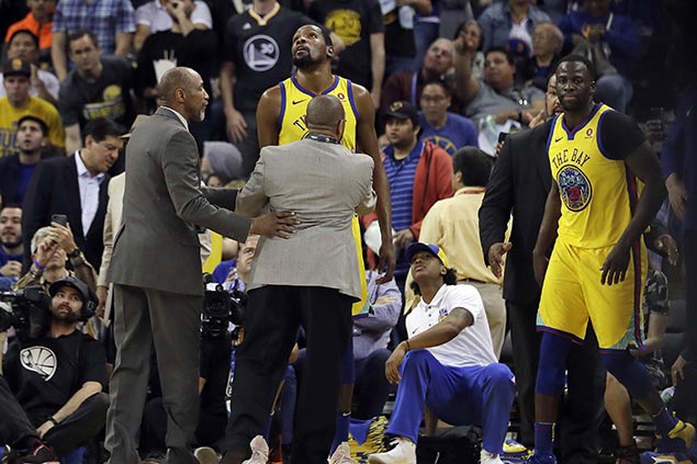 Kevin Durant's return from injury layoff a brief one, no thanks to 'vulgarity'