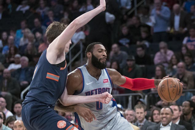 Andre Drummond falls just short of another 20-20 game as Pistons defeat Knicks