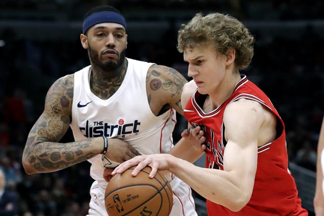 Lauri Markkanen nails five of Bulls’ 18 triples in rout of playoff-bound Wizards