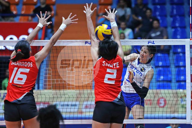 Dindin shows way as Foton Tornadoes overcome Cignal in tough PSL four-setter