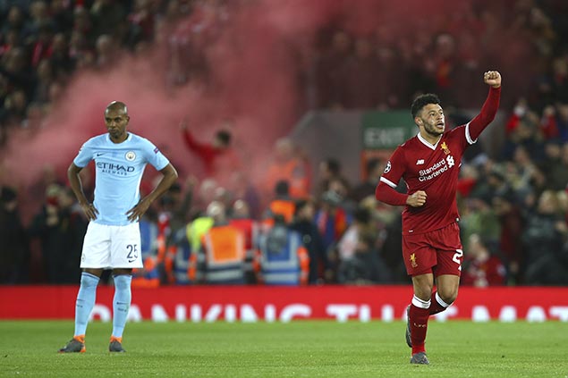 Liverpool stuns Manchester City to take huge lead in Champions League quarterfinals