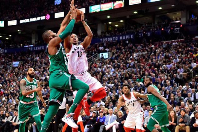 Raptors close in on clinching East top seed with romp over shorthanded Celtics