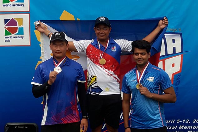 Paul Marton de la Cruz bags second gold medal in Asia Cup archery at Rizal Memorial Baseball Stadium