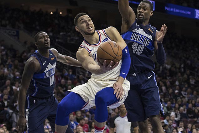 76ers rout Mavs to clinch first 50-win season in 17 years, tie franchise-best 14th straight win