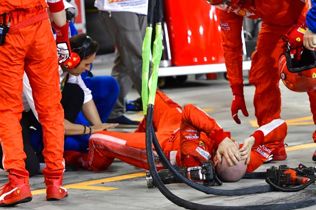 Ferrari mechanic who broke leg after Raikkonen accident says he's ok after surgery