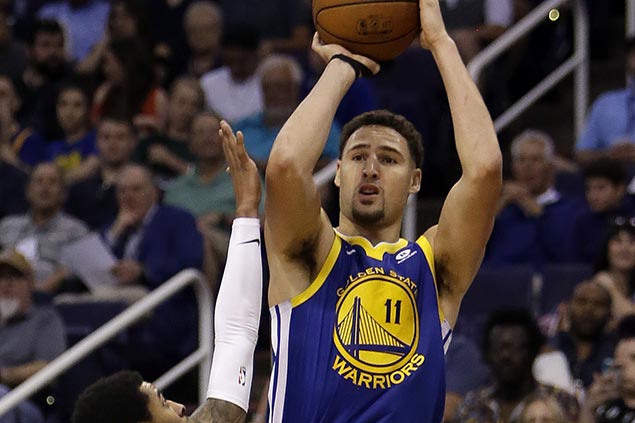 Klay Thompson heats up early to end Warriors skid as lowly Suns lock down last place