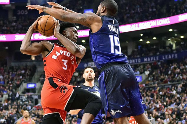 CJ Miles, OG Anunoby lead three-point barrage as undermanned Raptors shoot down Magic