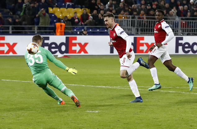 Arsenal overcomes scare from CSKA Moscow to reach Europa League semis