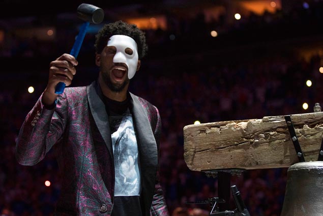 With Embiid a zealous cheerleader, Sixers pass first playoff test with flying colors