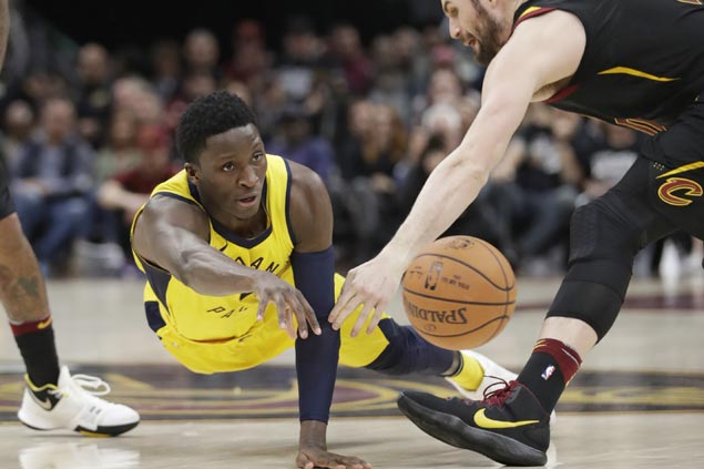 Pacers start strong, finish strong to stun Cavaliers in playoff opener