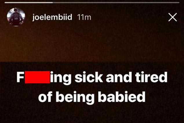 Embiid 'sick and tired of being babied' as Wade flashback game levels Heat-Sixers series