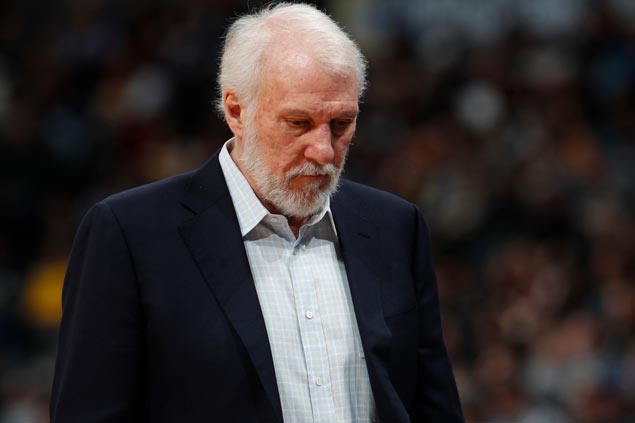 Without coach Gregg Popovich, Spurs look to avoid getting swept by Warriors