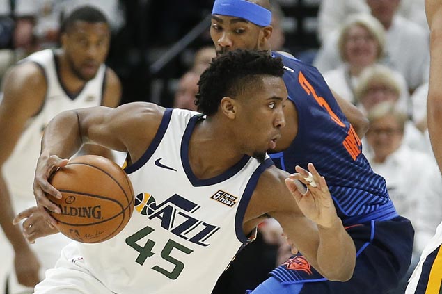 Jazz a win away from conference semis as Mitchell leads balanced offense against Thunder in Game Four