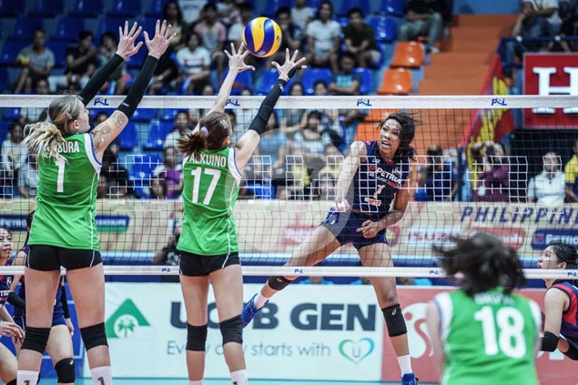 New import Bell lifts Petron in semis opener but Cocolife puts game under protest