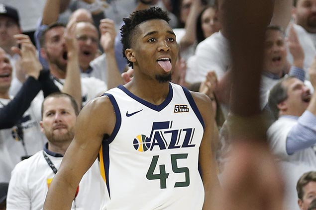Donovan Mitchell keeps focus on ousting OKC after setting Jazz playoff rookie scoring record