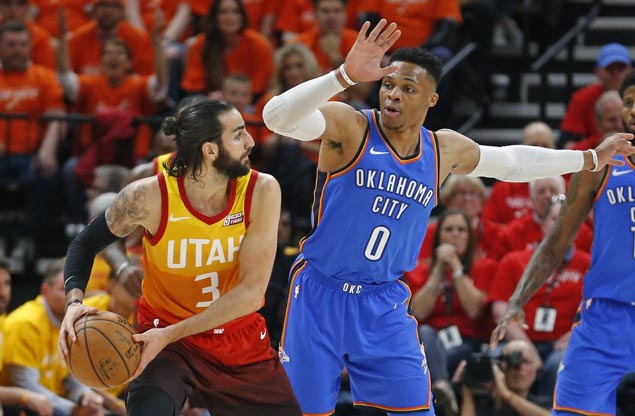 Ricky Rubio eclipsing Russell Westbrook without statistically outperforming the former MVP