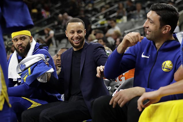 Thompson on Curry return: 'If he doesn't play, we're prepared. If he plays, hallelujah'