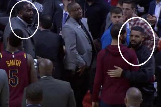 NBA issues warning to Raptors over rapper Drake's Game 1 spat with Cavs' Kendrick Perkins