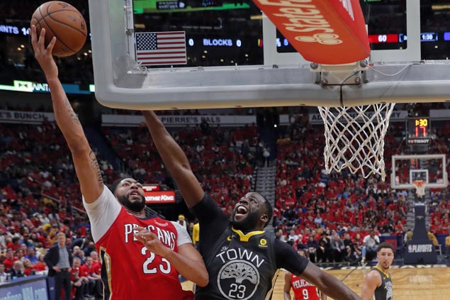 Anthony Davis dominates paint as Pelicans down Warriors to trim series deficit