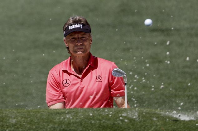 Bernhard Langer fires course-record 63 at Woodlands for three-stroke lead