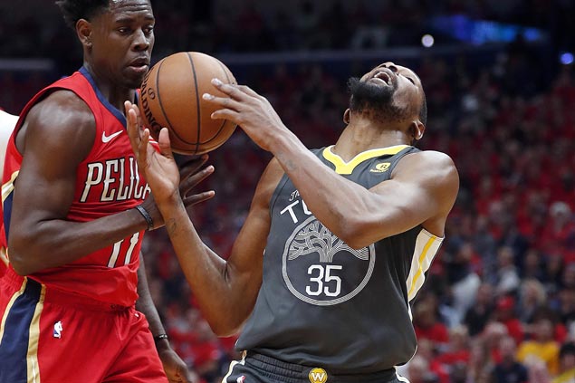 Kevin Durant scores 38 as Warriors bounce back, rip Pelicans to take 3-1 series lead