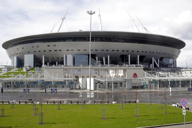 Fifa fines Russian football federation for racist chants by fans in France friendly at World Cup venue