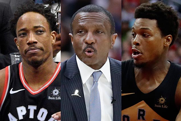 Change coming? Neither Lowry nor DeRozan directly endorse Casey but speak glowingly about Raptors coach