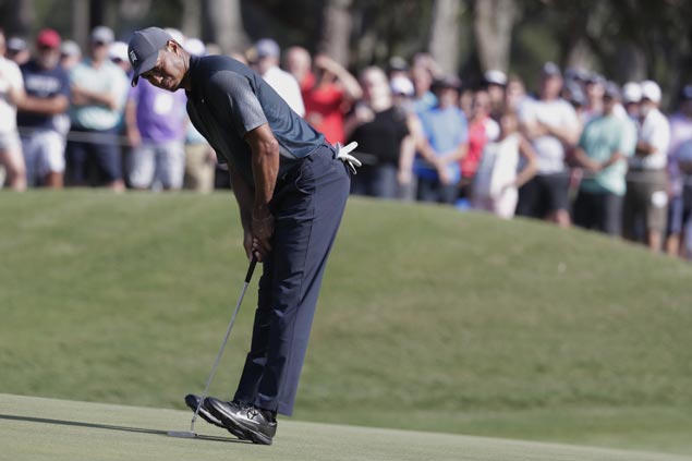 Tiger still in after two rounds but face tough third with secondary cut set at Sawgrass