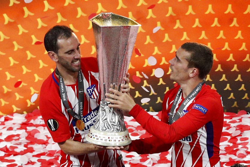 Antoine Griezmann nets brace as Atletico downs sloppy Marseille in Europa League final