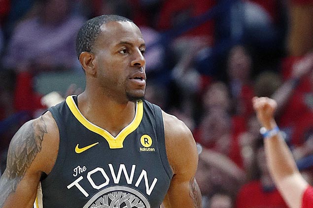 Andre Iguodala knee improving but Dubs swingman still questionable for Game Five