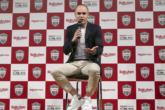It’s official: Spain star Andres Iniesta signs with Japanese club Vissel Kobe
