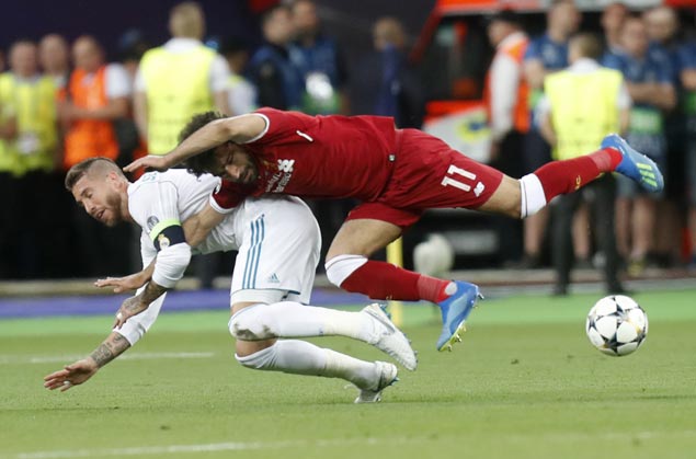 Fans slam Sergio Ramos as Mohamed Salah’s World Cup in doubt due to injury