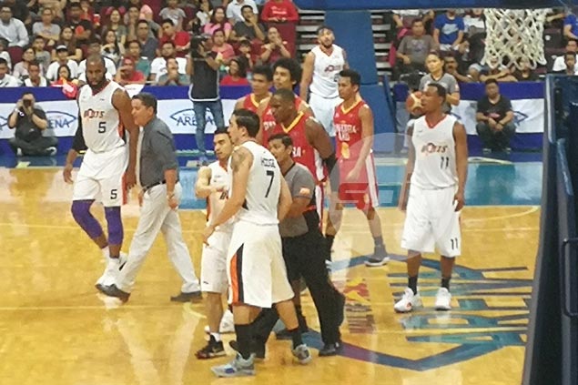 Hodge admits telling Cone to 'get off the court' - and Black didn't like it one bit