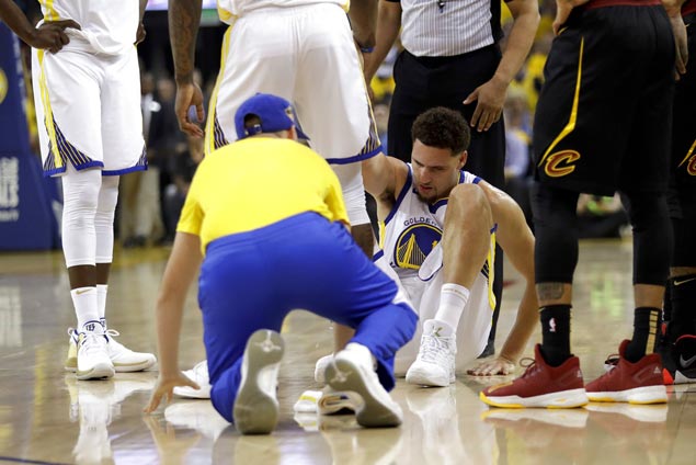Klay Thompson has sore ankle but expects to play in Warriors-Cavs Game Two