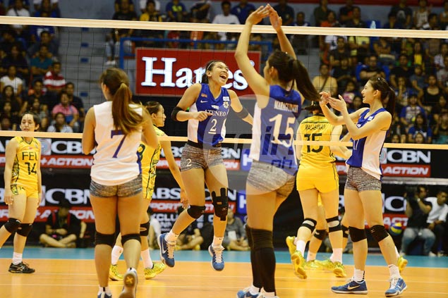 Ateneo Lady Eagles get a win run going anew with straight-sets demolition of FEU Lady Tamaraws