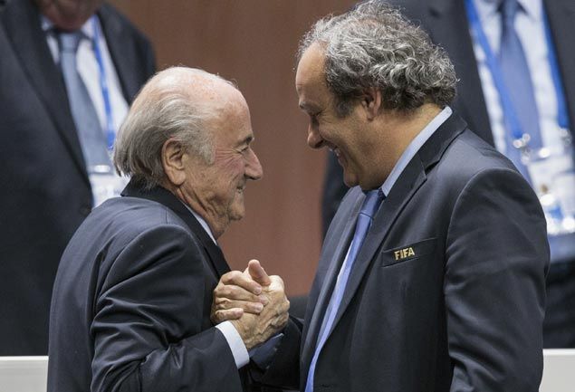 Fifa crisis deepens as Sepp Blatter, Uefa chief Michel Platini suspended for 90 days
