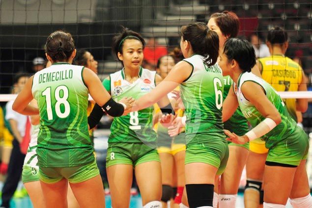 La Salle Lady Spikers get back on winning track, vent ire on FEU Lady Tamaraws