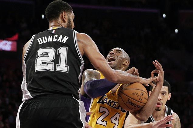 Competitors to the end as Duncan's quiet exit counters flamboyance of Kobe's farewell tour