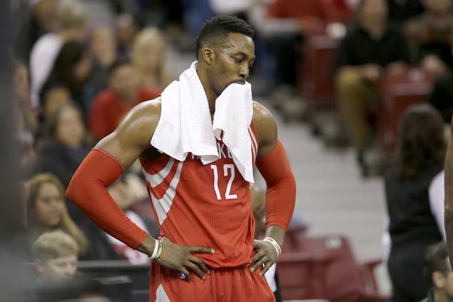 Dwight Howard denies he's 'extremely unhappy' playing alongside James Harden