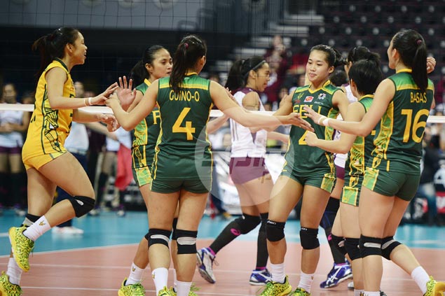 FEU Lady Tamaraws win five-set thriller over UP Lady Maroons, gain share of third spot