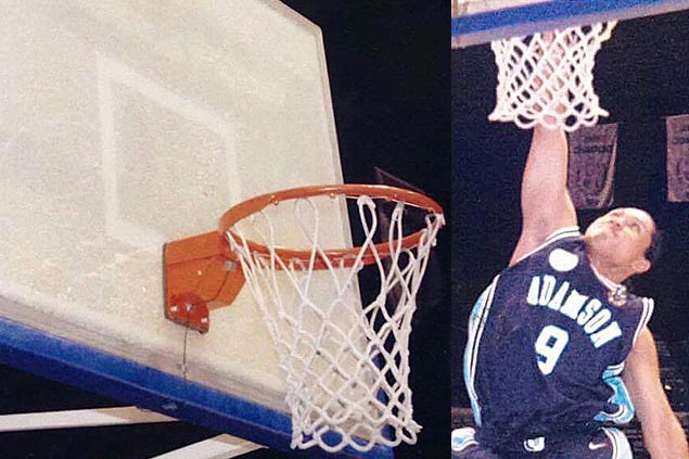 To this day, former Falcon Jojo Hate is best remembered for his backboard-shattering dunk