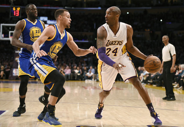 Kobe Bryant on right attitude against 'superteam' Warriors: 'We're still going to take you down'