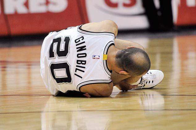 Spurs lose Manu Ginobili for a month after surgery to injured groin