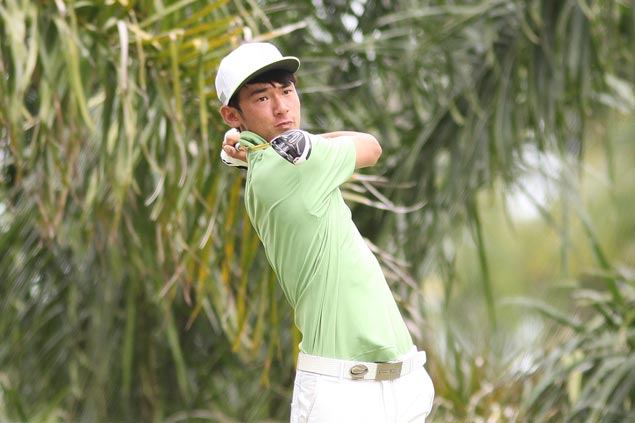 Teen pro Micah Shin hits four birdies in final five holes for two-stroke lead in Bacolod