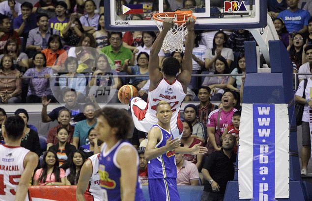 Inspired Ginebra sends defending champ Purefoods reeling to a third straight loss