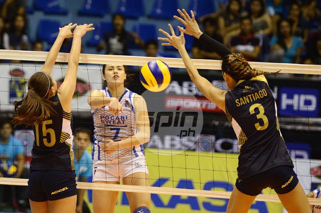 Michele Gumabao stars as Pocari Sweat downs National U to take V-League lead